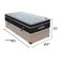 Cama Box Baú Solteiro Colchão Ortobom Elegant Mola Ensacada Bege