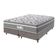 Cama Box Cinza E Colchão Queen Evolution Probel