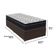 Conjunto Solteiro Cama Bege Box Colchão Extra Firme Ortobom Marrom