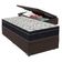 Conjunto Solteiro Cama Bege Box Colchão Extra Firme Ortobom Marrom