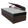 Cama Ortobom D33 Solteiro Com Box Baú Bege Iso100 Marrom