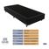 Cama Box Solteiro Preto E Colchão Ortobom Extra Firme D45
