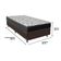 Cama Ortobom Solteiro Box Marrom E Colchão Iso100 Espuma D33