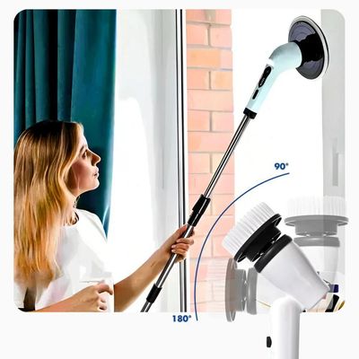 Esfregão Elétrico Recarregável De Limpeza 360° Giratório