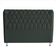 Cabeceira De Cama Box Londres Casal Queen 160 Cm Suede Botão De Strass Grafite Do Lar Móveis E Decoração