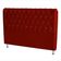 Cabeceira De Cama Box Londres King 195 Cm Suede Botão De Strass Vermelho Do Lar Móveis E Decoração