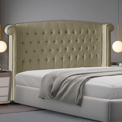 Cabeceira De Cama Box Toquio Casal Queen 160 Cm Suede Bege Do Lar Móveis E Decoração
