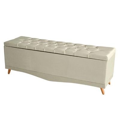 Kit Barcelona Cabeceira De Cama Painel E Calçadeira Baú Queen 160 Cm Suede Porcelana Do Lar Móveis E Decoração