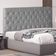Cabeceira De Cama Box Paris King 195 Cm Botão Strass Suede Prata Do Lar Móveis
