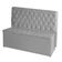 Kit Cabeceira De Cama Box E Calçadeira Baú Paris King 195 Cm Capitonê Suede Prata Do Lar Móveis