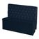 Kit De Quarto Cabeceira De Cama Box E Calçadeira Baú Estrela Casal 140 Cm Suede Botão Strass Azul Marinho Do Lar Móveis