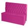 Kit Cabeceira De Cama Box E Calçadeira Baú Paris Casal 140 Cm 140 X 126 Capitonê Courino Rosa Pink Do Lar Móveis