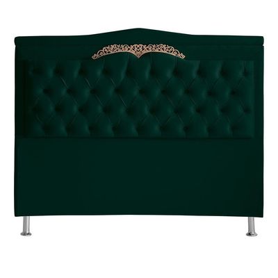 Cabeceira De Cama Box Madri Casal King 195 Cm Suede Verde Do Lar Móveis E Decoração