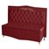 Kit Cabeceira De Cama Box E Calçadeira Baú Madri Queen 160 Cm Suede Vermelho Do Lar Móveis E Decoração