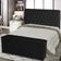 Kit Cabeceira De Cama Box E Calçadeira Baú Paris Queen 160 Cm Capitonê Courino Preto Do Lar Móveis