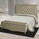 Kit Cabeceira De Cama Box E Calçadeira Baú Madri King 195 Cm Suede Bege Do Lar Móveis E Decoração
