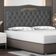 Cabeceira De Cama Box Madri Casal Queen 160 Cm Suede Grafite Do Lar Móveis E Decoração