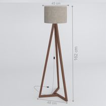 Luminaria Abajur Redonda Dubai Off White