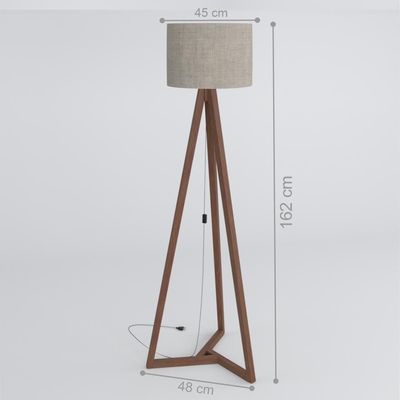 Luminaria Abajur Redonda Dubai Off White