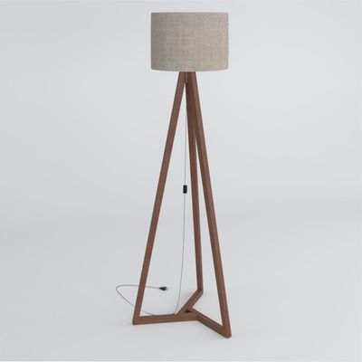 Luminaria Abajur Redonda Dubai Off White