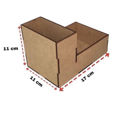 Porta Guardanapo E Sachê Em Mdf - Kit 10 Unidades