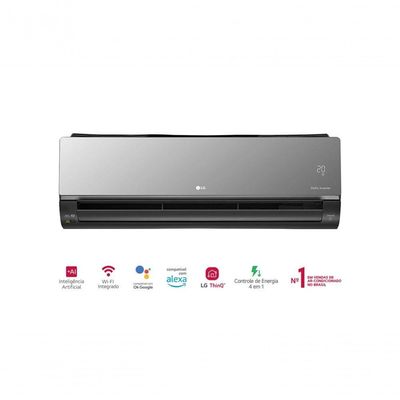 Ar Condicionado LG Dual Inverter Voice +AI Artcool 18.000 BTUs Frio 220V
