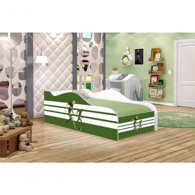 Cama Carro Fun Adesivada Jogador De Futebol Solteiro
