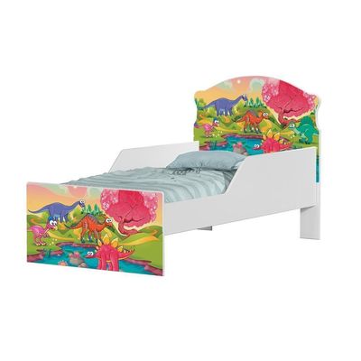 Mini Cama Planeta Dinossauro Com Colchão