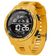 Relógio Esportivo Multifuncional Display Led Com Pulseira Tpu à Prova D'água Amarelo