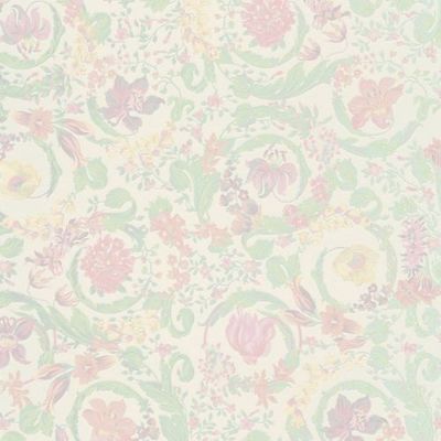 Papel de Parede Versace V Floral Creme 387062