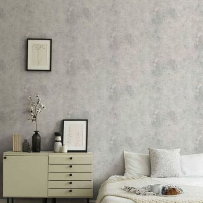 Papel de Parede Antigua Textura Cinza 374254AG
