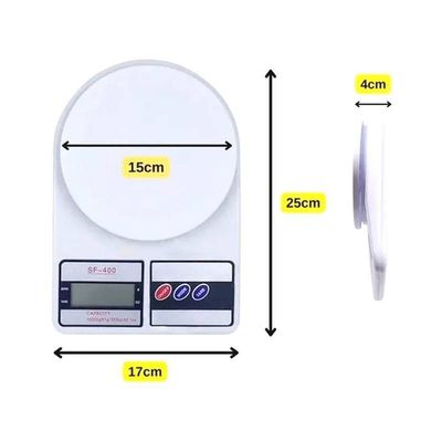 Balança Digital De Precisão Cozinha 10kg Nutrição E Dieta