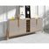 Buffet 4 Portas C- Prateleiras Lizz 1,90 Off-white-cedro