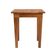 Mesa Lateral 50x35 Ripada Madeira Rustica Castanho
