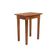 Mesa Lateral 50x35 Ripada Madeira Rustica Castanho