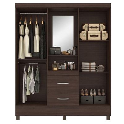 Guarda Roupa Casal Capelinha Lord Café - Demóbile
