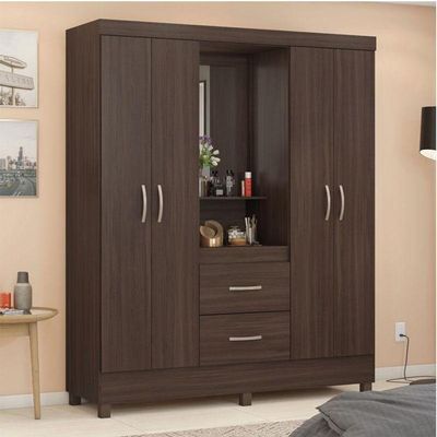 Guarda Roupa Casal Capelinha Lord Café - Demóbile