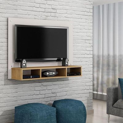 Painel Para Tv Atena Off White Cinamomo – Valdemóveis