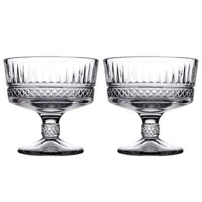 Conjunto de Taças para Sobremesa Pasabahce Elysia em Vidro 250ml 2 Peças Transparente