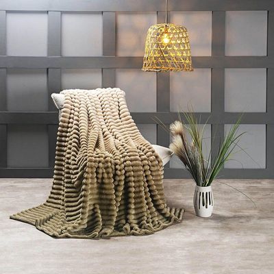 Cobertor Galaxy Queen Manta Ultrasoft  - Gold - Bege