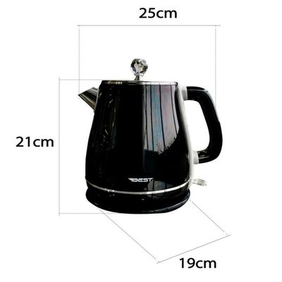 Chaleira Elétrica Best YD-1830B 1,8 Litros Preta 220V 1500W Inox