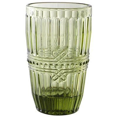 Conjunto de Copos L`Hermitage Fratello em Vidro 355ml 6 Peças Verde