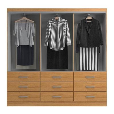 Guarda-roupa Casal Bergamo 6 Portas 9 Gavetas