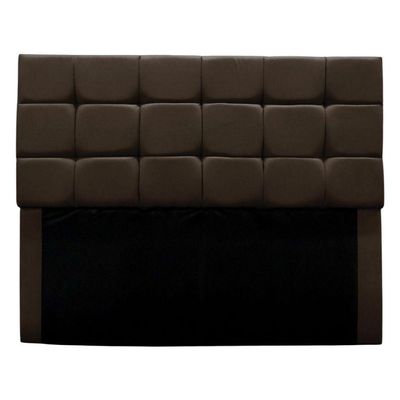 Cabeceira Estofada Cama Box Casal 160 Cm Ananda Suede Marrom