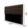 Cabeceira Estofada Cama Box Casal 160 Cm Ananda Suede Marrom