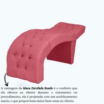 Maca Estofada Clínica Salão Estética Suede Eduarda Cor:rosa
