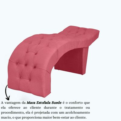Maca Estofada Clínica Salão Estética Suede Eduarda Cor:rosa