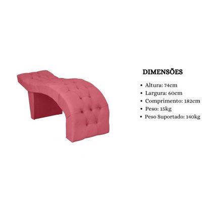 Maca Estofada Clínica Salão Estética Suede Eduarda Cor:rosa