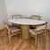 Mesa De Jantar Cone Oval 160x90 Cm Tampo Laca Branca Base Fibra Natural Cor Marrom