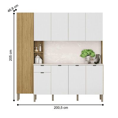 Cozinha Pulse Freijó/artico/cp-riscatto Freijó